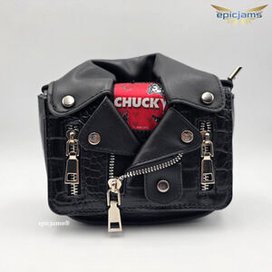 Glamlite Limited Edition Halloween Chucky Tiff Makeup Crossbody Black Bag New